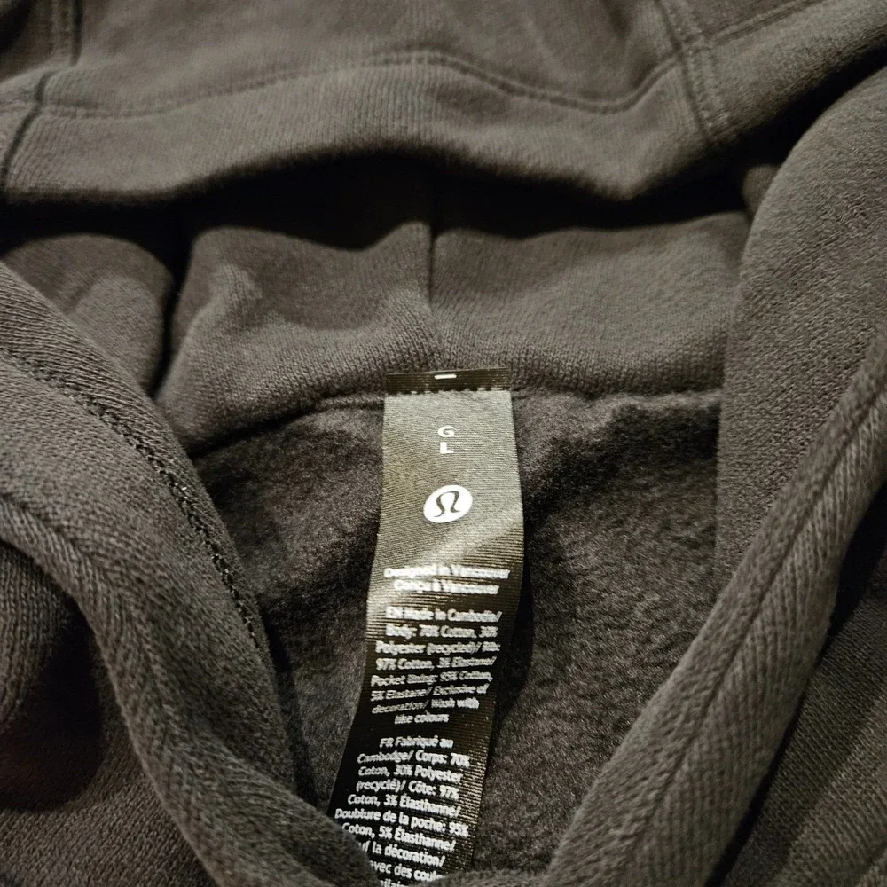 NWT Men's Lululemon Miami Dolphins Steady State Pullover Hoodie Large Black